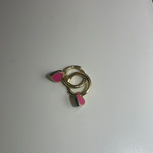 Cute Dangle Heart Earrings x STUDS